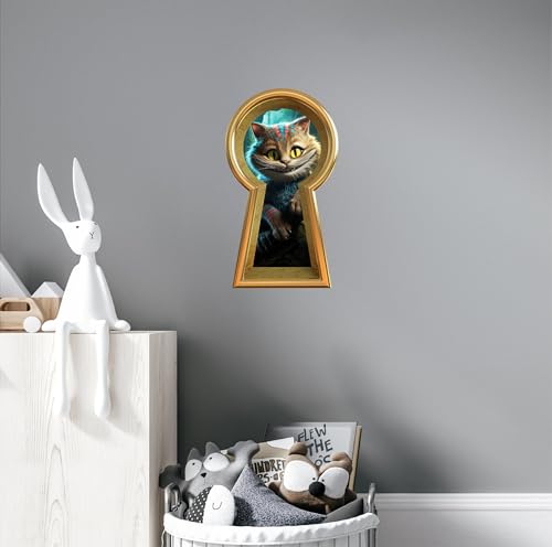 Vinilo decorativo gato Cheshire 16 x 9 pulgadas miniatura 2