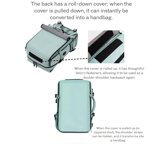 Image of KARRIER Large 3-in-1 Convertible Laptop Backpack - Expandable Water-Resistant Travel Rucksack & Professional Business Bag with Padded Compartment | Multi-Purpose Bag for Students & Professionals