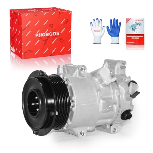 Image of PHOBOOS A /C Compressor with Clutch Compatible with Toyota Camry 2007-2009 (Japan Built, To 01 /09 /2009) L4 2.4L, RAV4 2006-2008 L4 2.4L, Ref. CO-11178JC, 98386