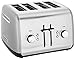 KitchenAid Kmt4115cu 4-Slice Toaster with Manual High-Lift Lever, Contour Silver