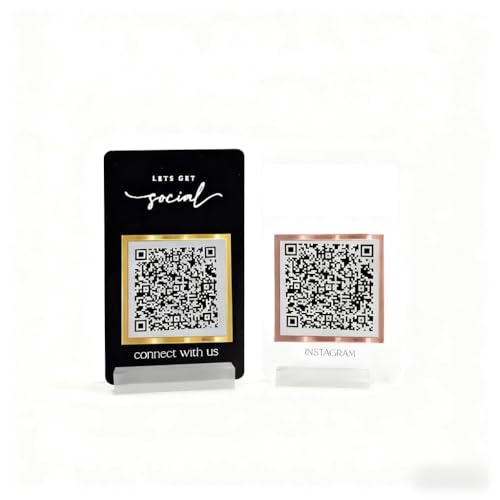 Pahdecor Señal de código QR personalizada en 3D, 5 x 3 pulgadas, acrílico transparente esmerilado, mini soporte de código Qr para aplicación de efectivo, código Qr de pago escaneable, adecuado para