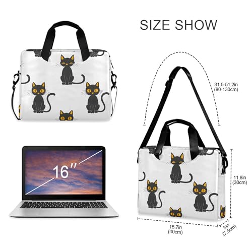 Funda maletín para portátil ALAZA Doodle Cat 13-15.6 pulg miniatura 4