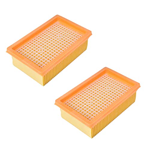 Rediboom - 2 filtros plegables planos compatibles con Kärcher MV4 MV5 MV6 WD4 WD5 WD6, sustituye a filtros como 2.863-005.0