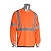 ANSI Type R Class 3 Long Sleeve T-Shirt 313-1300-OR/L, (50)