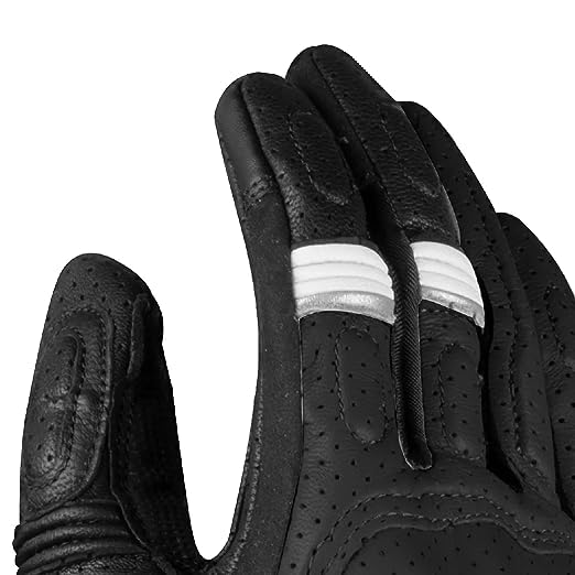Rynox Air GT Gloves Black, Large Black White - Image 4