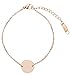 Produktbild Happiness Boutique Damen Kreis Armband Minimalist | Rosegold Armband mit Plättchen Anhänger Geometrischer Schmuck