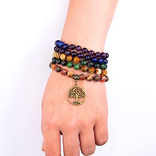 Mala 7 chakras 108 perles de guérison véritable contre le stress - 2