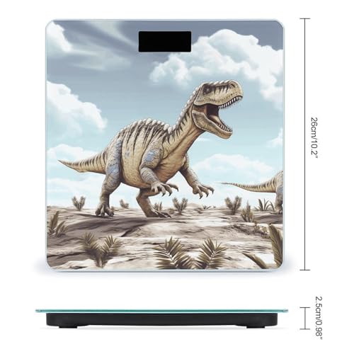 Báscula digital para baño con vidrio templado y pantalla LCD miniatura 2