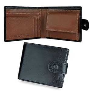 PELLE TORO All-in-One Handmade Mens Wallet, RFID Blocking Wallet with Coin Pocket, Fine Leather Card Wallet for Men with…