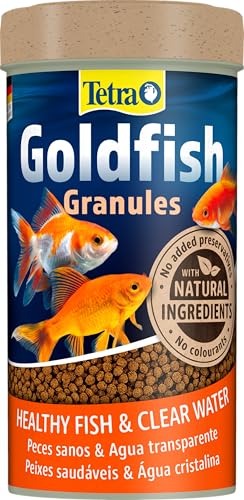 Tetra Goldfish Granules - Alimento granulado para carpines dorados y otros peces de agua fría, lata 250 ml