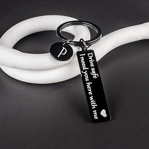 Image of drive safe keychain for him key rings for her men boyfriend