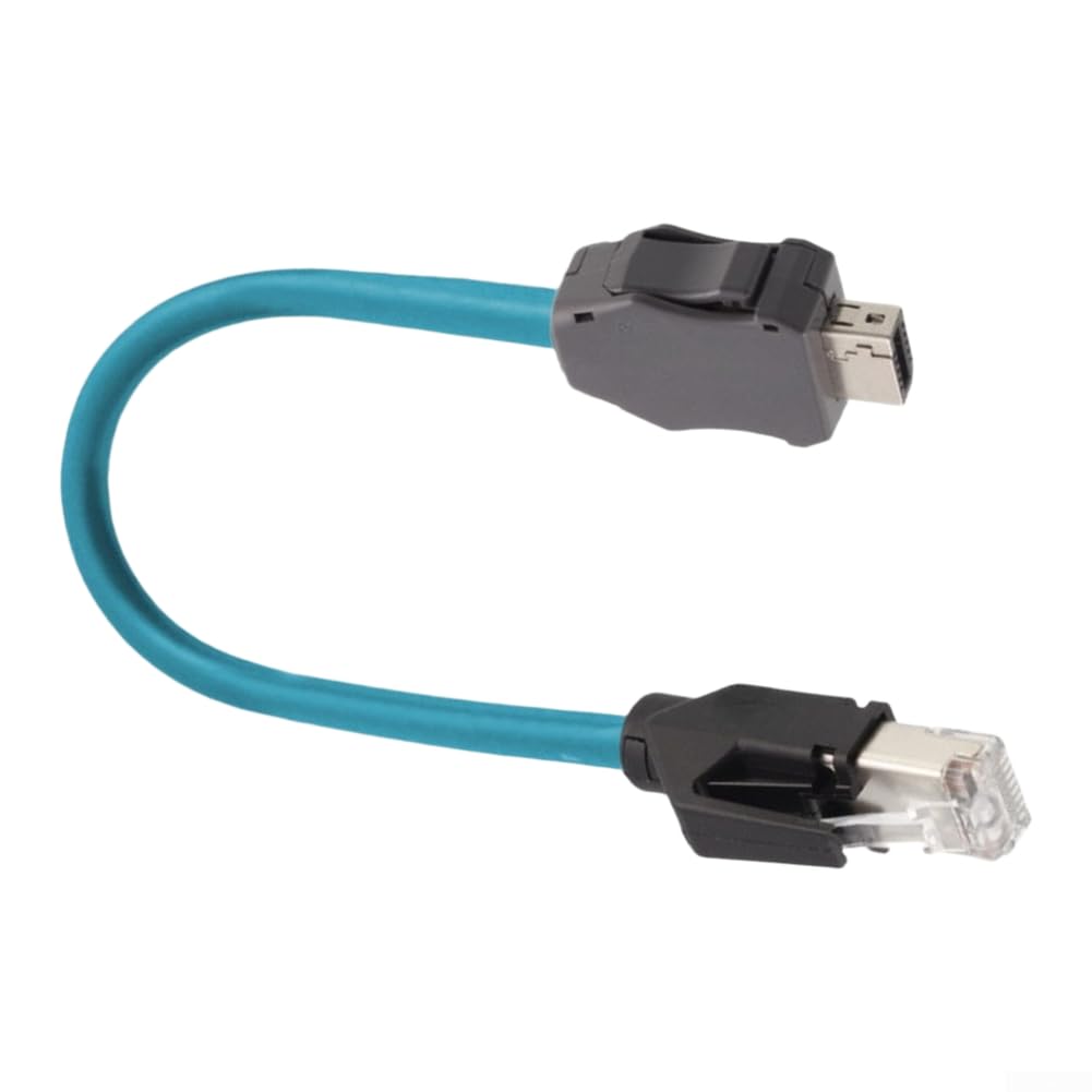 Cavo industriale RJ45 su IX 1M Cat6A per robusto blu per | Cavo Ethernet industriale da RJ45 maschio a RJ45 maschio (1 m)