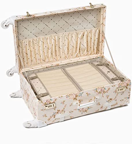 Durable Vintage Cabin Luggage Light and Safe PU Leather Rolling Luggage Set Suitcase Wheel Trolley Multifunctional Partition Handbag Carry On4