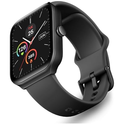 OCTANDRA Inspire VeryFit 1.95" Bluetooth Answer Call Alexa Smart Watch Body Energy Heart Rate HRV Oxygen Saturation Sleep Monitor Step Tracker IP68 Fitness Watches for Men Women (IDW16) (Black) Cover