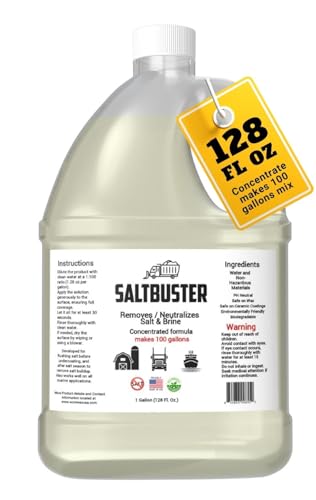 woolwax SALTBUSTER Salt & Brine Remover/Neutralizer for Auto & Trucks Concentrated PH Neutral Formula 1 Gallon Makes 100 Gallons