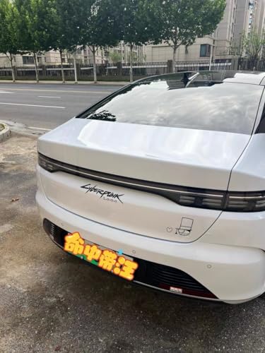 Image of Cyberpunk Vinyl Sticker Cyberpunk car Decal Cyberpunk car Sticker Water Proof Cyberpunk Sticker Reflective for car for Laptop (Black)
