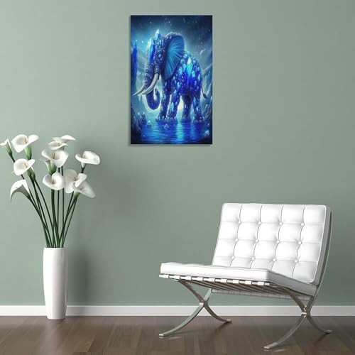 Impression sur toile éléphant décoration murale maison 50x75