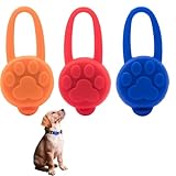 [LKCCTK] 犬猫用 首輪ライト お散歩ライト セーフティーライト LED 電池式 シリコン 軽量 点滅 モード切替 事故防止 夜間 散歩 おしゃれ 犬猫用 ペット用品 3個セット