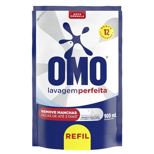 OMO Sabão Líquido Refil Omo Lavagem Perfeita Refil 900Ml