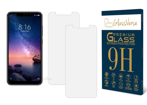 Image of GlassVerse 9H Tempered Glass For Redmi 6 Pro (Pack Of 2) with Free Installation Kit Full screen Coverage Free Replacement If Received Damaged - 6.48 inch
