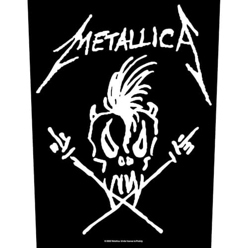 Metallica Back Ecusson Scary Guy Band Logo Nouveau Officiel Noir Size One Size