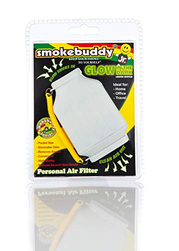 Smoke Buddy Junior Glow in the Dark White - Personal Air Purifiery and Odor Diffuser