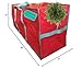 Christmas Tree Storage Bag - Large Tote Fits 7.5 ft Artificial Fake Tree - Modern Holiday Storage for Seasonal Garlands and Fully Disassembled Xmas Trees