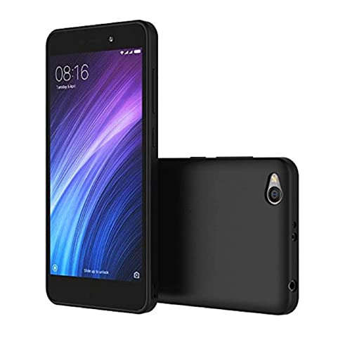 Image of Mobile Back Cover Case for Xiaomi Redmi 4A (Silicone Case|CameraProtection|Black SC1510)