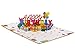 Paper Love Happy Birthday Pop Up Card, For Adults and Kids - 5