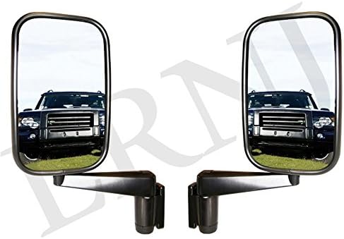 BRITPART MIRROR AND ARM ASSEMBLY SET OF 2 FOR LH AND RH SIDE COMPATIBLE WITH LAND ROVER DEFENDER 90 110 1983-2016# MTC5217 X2
