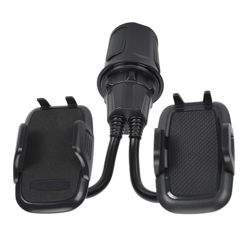 Suporte de copo de telefone, suporte de telefone ajustável ABS preto, suporte de copo de carro, base