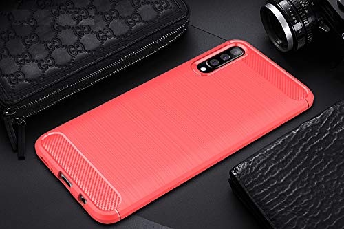 Coque Galaxy A30s antichoc avec absorption des impacts et dos rouge - 2