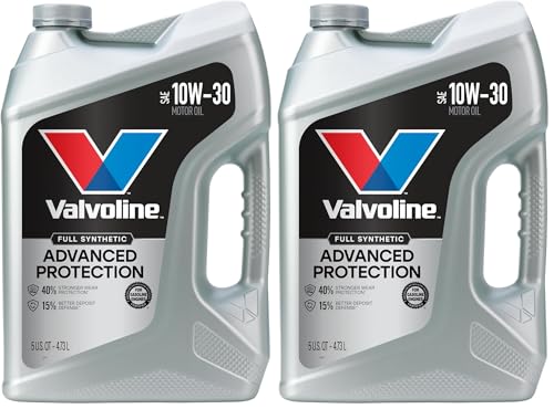 Valvoline Advanced Full Synthetic SAE 10W-30 Motor Oil 5 QT (Pack of 2)