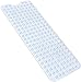 Nifogo badewanne rutschfest badewannenmatte100 x 40cm Bath Mat Non-Slip Antirutschmatte Duschmatte Rutschmatte Anti Rutsch Matte Extra Lange Bad Saugnapf Schimmel Waschmaschinenfest（Farblos）