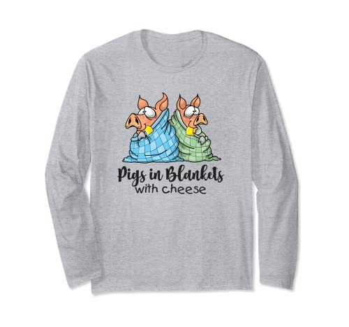Pigs in Blankets with Cheese Cartoon T-Shirt