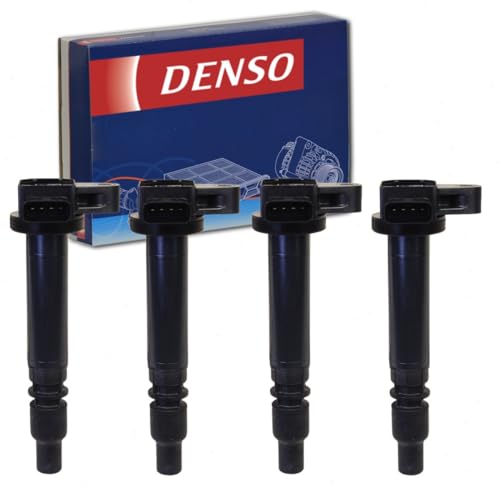4 pc DENSO Direct Ignition Coils compatible with Toyota Tacoma 2.4L 2.7L L4 2000-2004