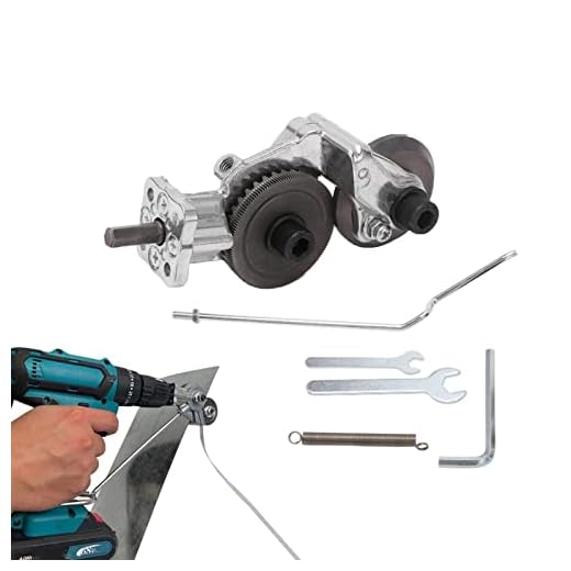 Cortador de Placa de Taladro Eléctrico, Accesorio de Cizalla de Taladro de Chapa Eléctrica, para Taladros Eléctricos de 12-21 V, Cortador de Metal para Hierro, Acero, Chapa de