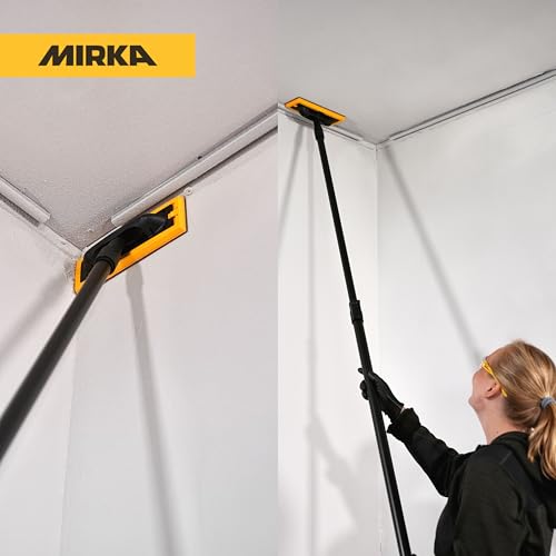 Mirka verstellbare Teleskopstange 1,1m - 1,8m / für DecoSander Stabschleifer/für glattes Wand- & Deckenfinish, Trockenbau, Detailarbeiten