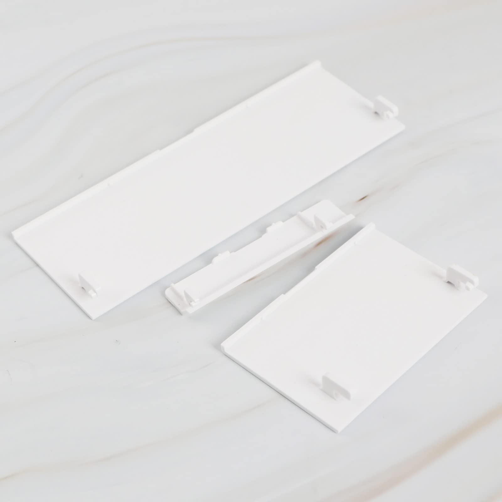 ECSiNG 2 juegos (6 piezas) de repuesto para tarjeta de memoria de puerta ranura para puerta kit de cubierta de carcasa protectora piezas de reparación 3 en 1 compatible con consola Wii, blanco