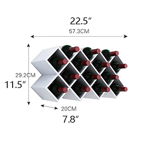 Rack de vino independiente Nizer para guardar botellas en encimeras de cocina LWX 3