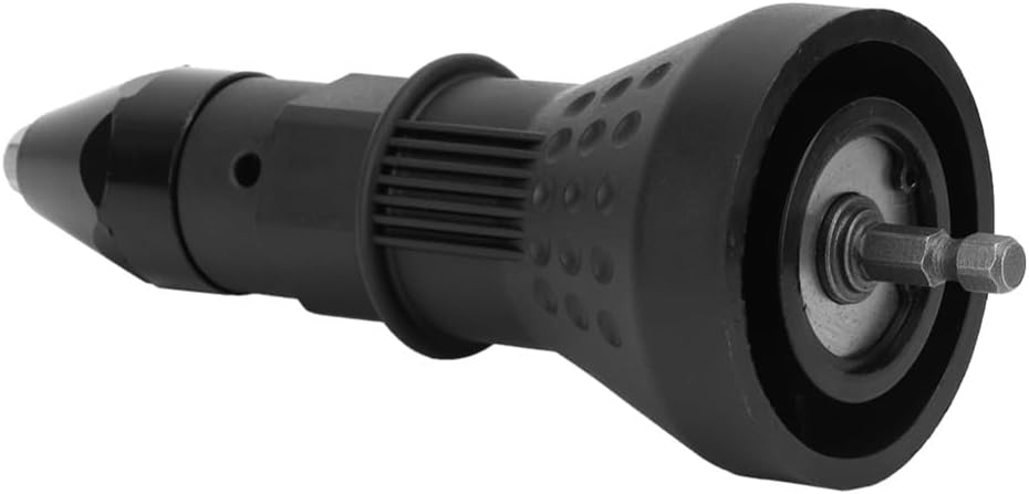 Rivet Drill Attachment Adapter 4 Pcs – for Cordless Electric Drill, Nut Tool for DIY and Auto Repair, Portable Rivet Puller(Black)