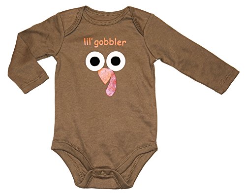 Assorted Turkey Baby Boys & Girls Thanksgiving Long Sleeve Bodysuit Outfit