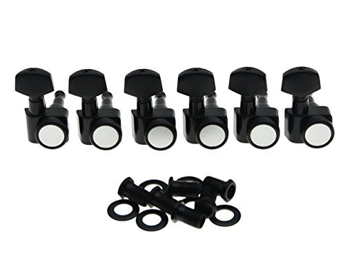 Dopro Black 2 Pin Locking Guitar Tuners Tuning Keys Pegs Machine Heads for American Fender Strat/Tele
