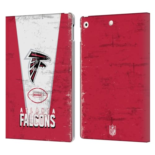 Étui Portefeuille Apple iPad 10.2 NFL Atlanta Falcons en cuir Head Case Designs
