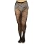 Fine Diamond Net W/ Criss Cross Design & Bow Accents - Black