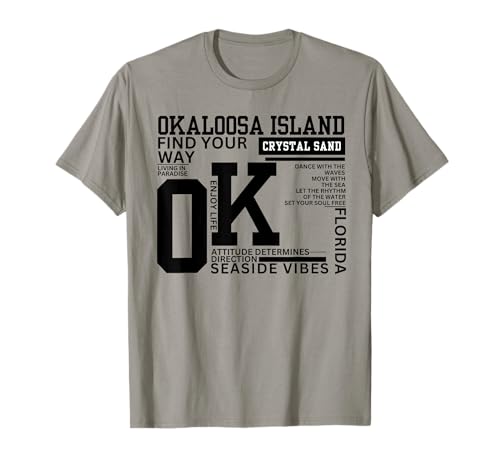 Vintage Beach Vibes Okaloosa Island Vacation Florida Regalos Camiseta