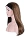 OneDor Mix Long 3/4 Women's Wigs Hairpiece Straight Hair Piece with Headband (L10-124)
