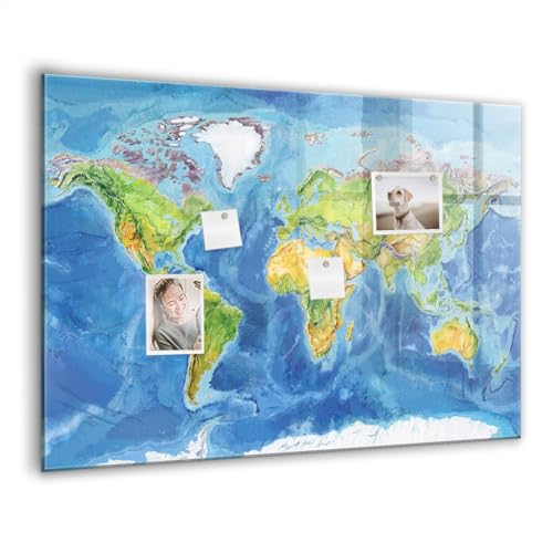 Tableau magnétique en verre de qualité premium avec feutre et aimants forts