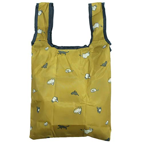 コンビニ ショッピングバッグ カラビナ付き/ネコ