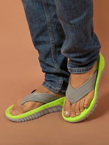 Image of Big Fox Men's Alphabounce-10 Comfortable | Ultra-Light | Bounce Back Technology | Water-resistant Slippers for Men